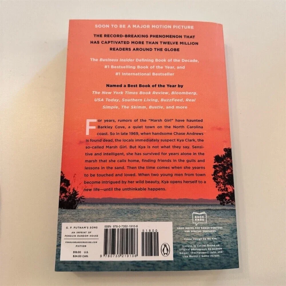 Where the Crawdads Sing Paperback Novel by Delia Owens Reese’s Book Club
